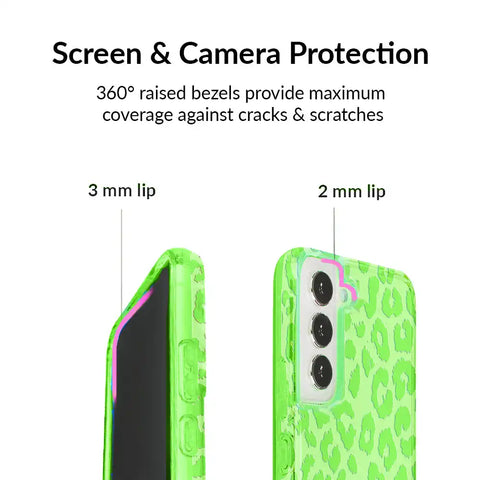 Key Lime Leopard Samsung Case