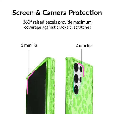 Key Lime Leopard Samsung Case
