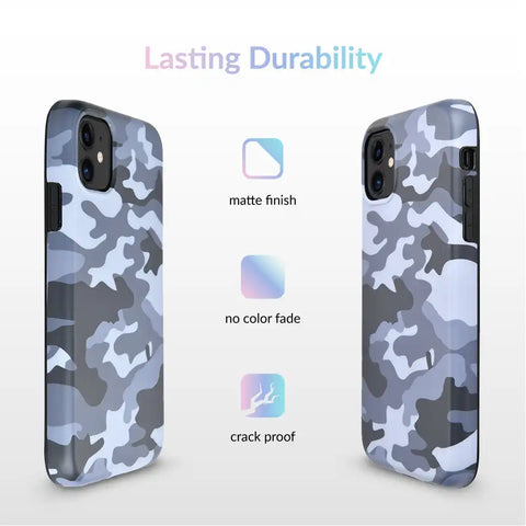 Gray Camo iPhone Case