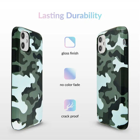 Green Camo iPhone Case