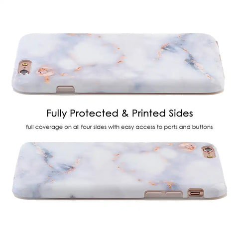 Gray Clouds Marble iPhone Case