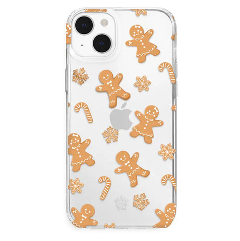 Holiday Gingerbread Clear iPhone Case