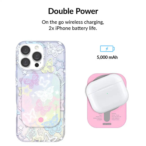 Butterfly Fantasy Portable MagSafe Charger Power Pack