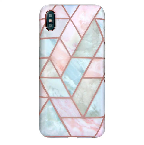 Geometric Marble iPhone Case
