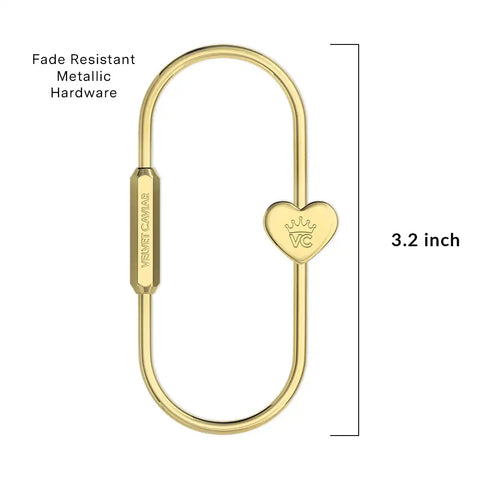 Gold Carabiner Bag Charm