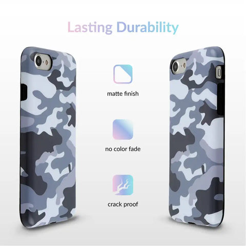 Gray Camo iPhone Case