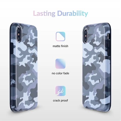 Gray Camo iPhone Case