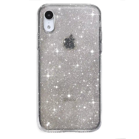 Grey Stardust Glitter iPhone Case
