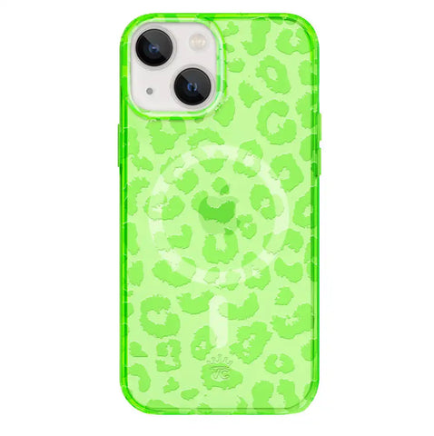 Key Lime Leopard iPhone Case