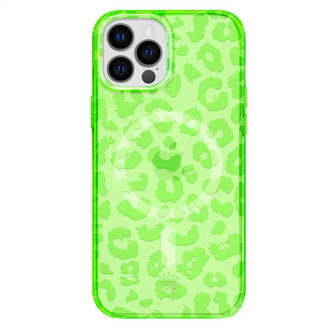 Key Lime Leopard iPhone Case