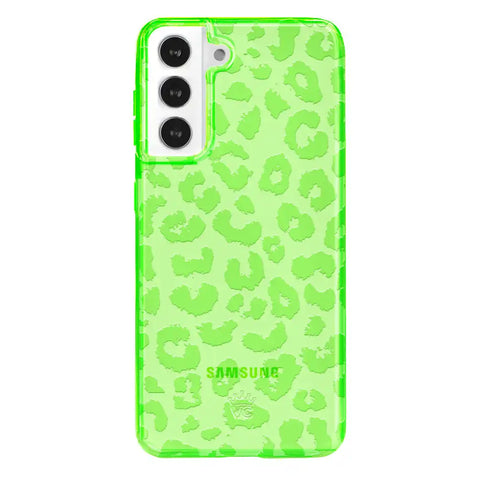 Key Lime Leopard Samsung Case