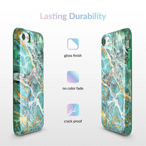 Green Emerald Marble iPhone Case