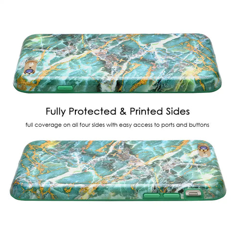 Green Emerald Marble iPhone Case