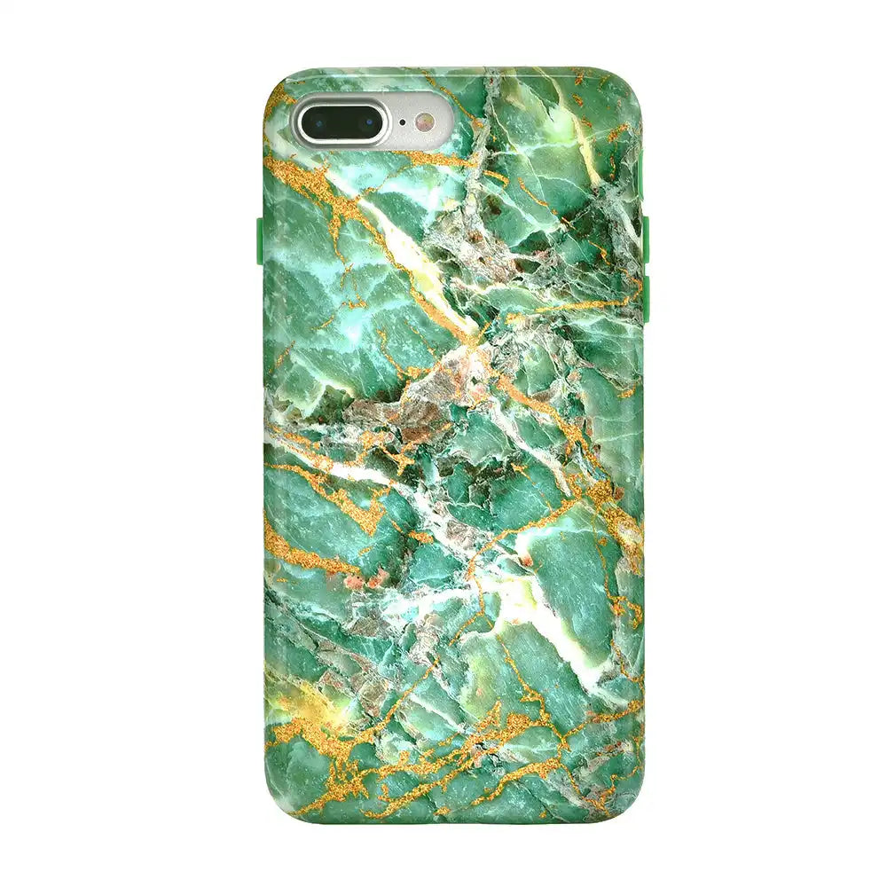 Green Emerald Marble iPhone Case