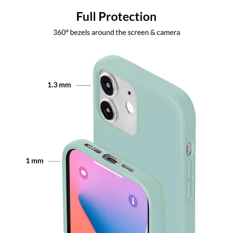 Mint Silicone iPhone Case