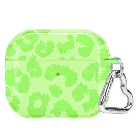 Key Lime Leopard AirPod Case
