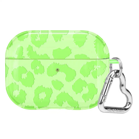 Key Lime Leopard AirPod Case