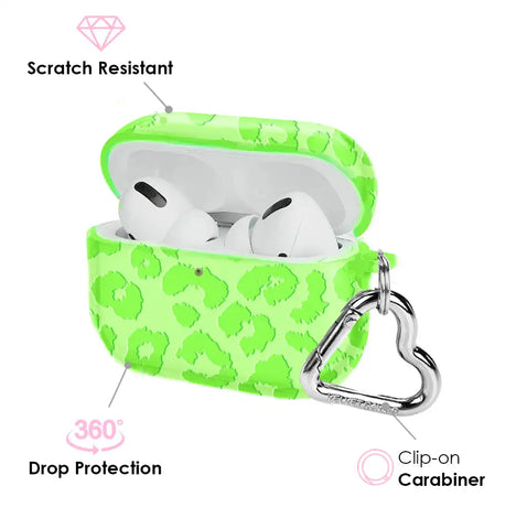 Key Lime Leopard AirPod Case