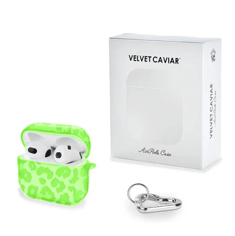 Key Lime Leopard AirPod Case