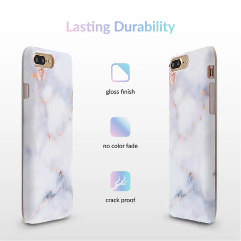 Gray Clouds Marble iPhone Case