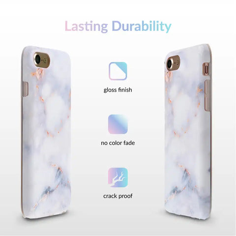 Gray Clouds Marble iPhone Case