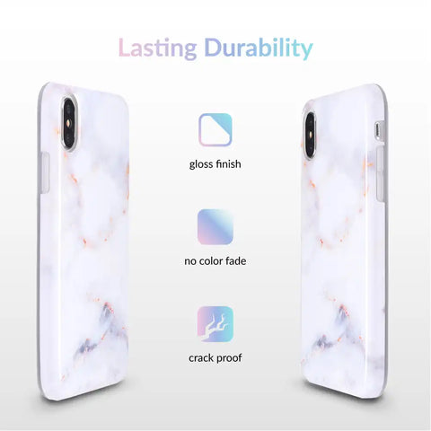 Gray Clouds Marble iPhone Case