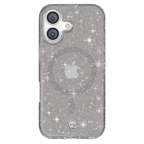 Grey Stardust Glitter iPhone Case