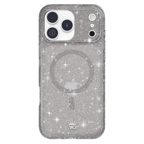 Grey Stardust Glitter iPhone Case