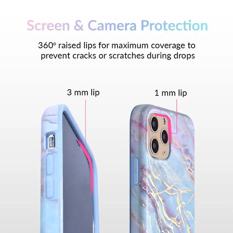 Holo Moonstone Marble iPhone Case