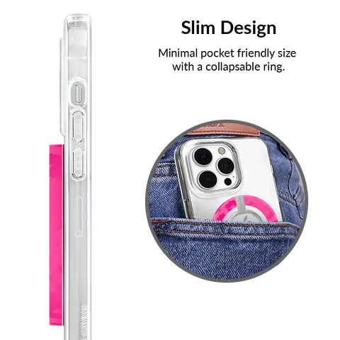 Even Hotter Pink Leopard MagSafe Grip Ring