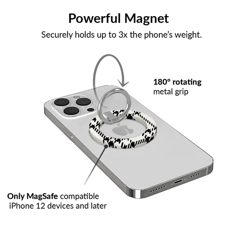 Houndstooth Sweater MagSafe Grip Ring