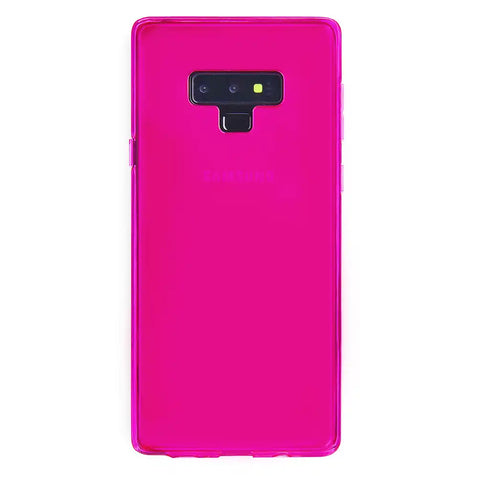 Neon Pink Clear Samsung Case