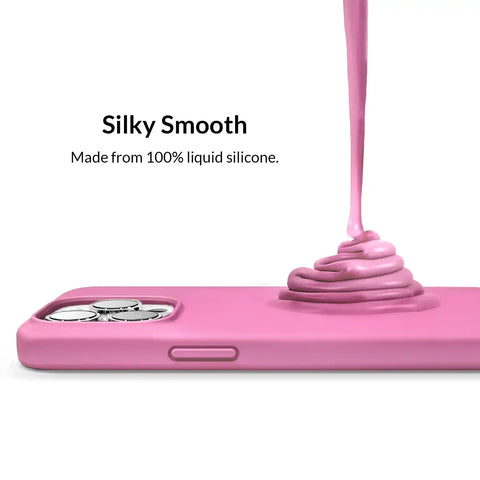 Silicone Hot Pink iPhone Case