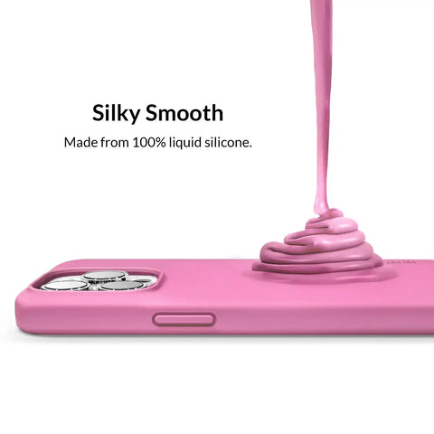 Silicone Hot Pink iPhone Case