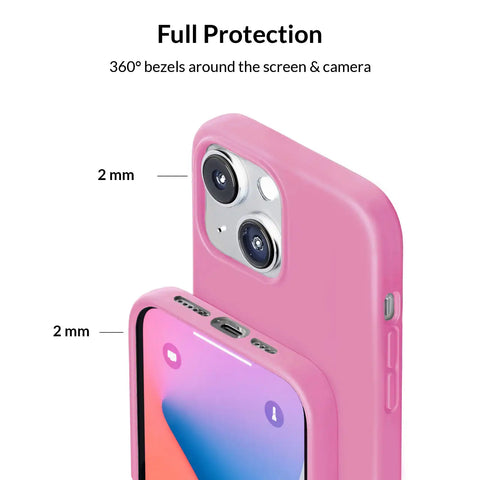 Silicone Hot Pink iPhone Case