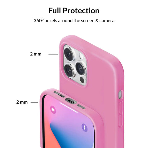 Silicone Hot Pink iPhone Case