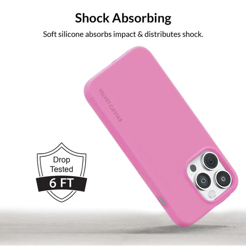 Silicone Hot Pink iPhone Case