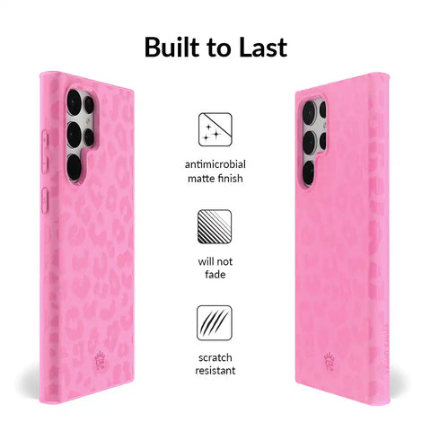 Hot Pink Leopard Samsung Case