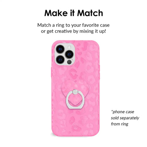 Hot Pink Leopard Phone Ring