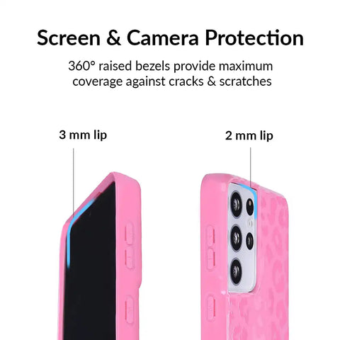 Hot Pink Leopard Samsung Case