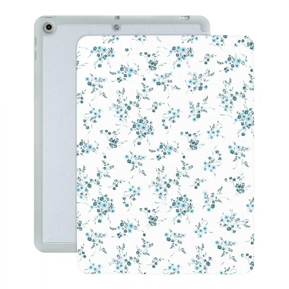 French Blue Floral iPad Case