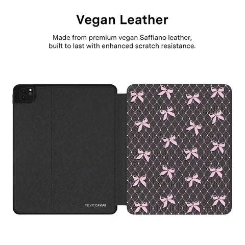 Lacy Pink Bows iPad Case