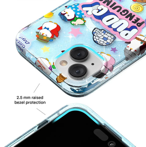 Pudgy Penguins Iceberg Glitter iPhone Case