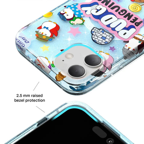 Pudgy Penguins Iceberg Glitter iPhone Case
