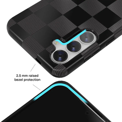 Noir Vibe Checkered Samsung Case