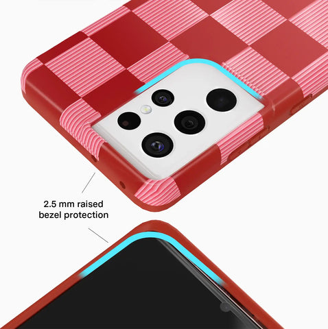 Rose Vibe Checkered Samsung Case