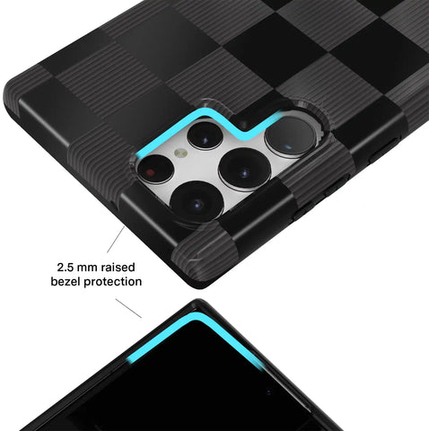 Noir Vibe Checkered Samsung Case