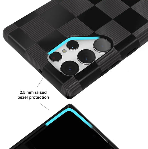 Noir Vibe Checkered Samsung Case