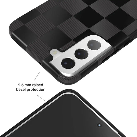 Noir Vibe Checkered Samsung Case