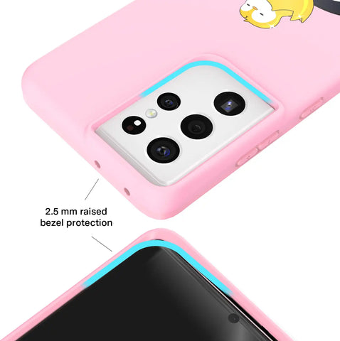 Pudgy Penguins Positive Pink Samsung Case
